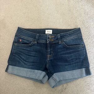 Hudson Jeans Dark Blue Denim Shorts
